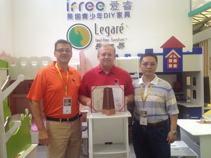 Lionel (Europe), Mike (USA) & Michael (Asia) at the Shanghai Export Fair.